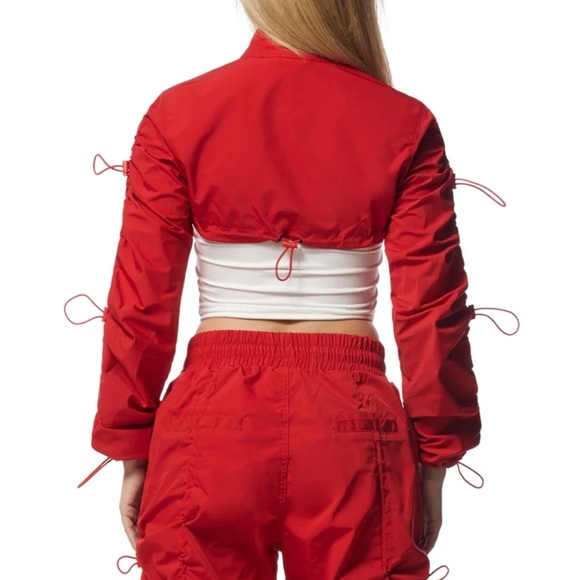 NWT • Smoke Rise RED • Windbreaker Multi Bungee Bolero Jacket • True Red • M - Picture 3 of 9